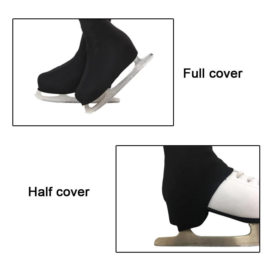 Figure Skating Pantyhose Ice Skate Pants Socks Tights Thermal Leotard Long Children Ice Skate Pants With Shoes Cover Half IF01 figure skating tights