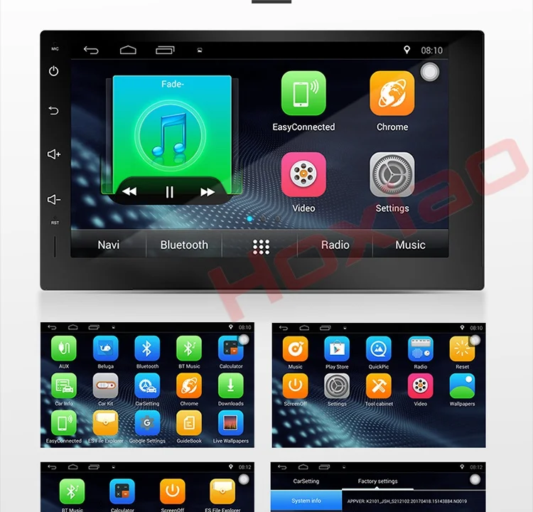 Excellent 2 Din Android Universal Car DVD Player GPS Navigation Map WIFI BT Radio Player Multimedia For Honda Nissan BYD TOYOTA KIA 22