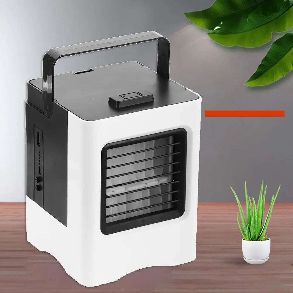 

Portable Air Conditioner Humidifier USB Purifier Office Phone Holder Mini Cooling Fan