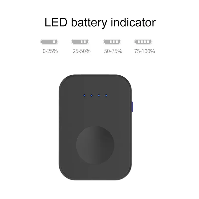 Портативное Внешнее Беспроводное зарядное устройство QI power Bank для Apple Watch 1 2 3 4 Беспроводное зарядное устройство аккумуляторы и запасное зарядное устройство 950 мАч