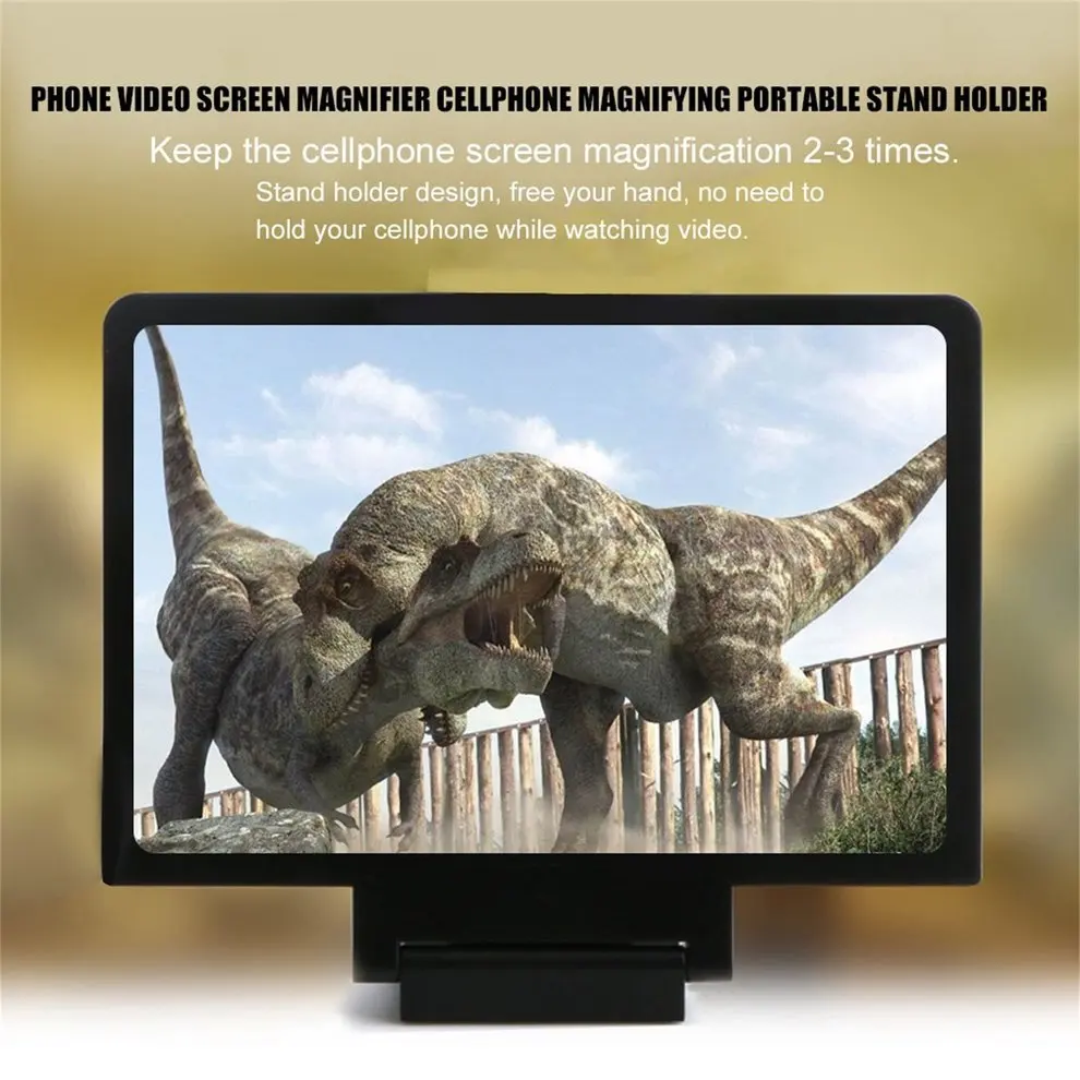 2pcs Fashion Universal Phone Video Screen Magnifier Cellphone Magnifying Portable Stand Holder Smartphone Accessories
