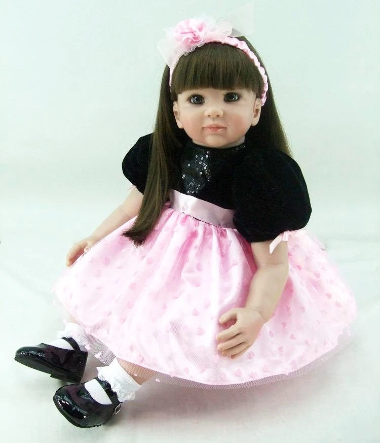 

22" princess reborn babies dolls soft silicone vinyl reborn dolls high quality children gift dolls bebe alive reborn