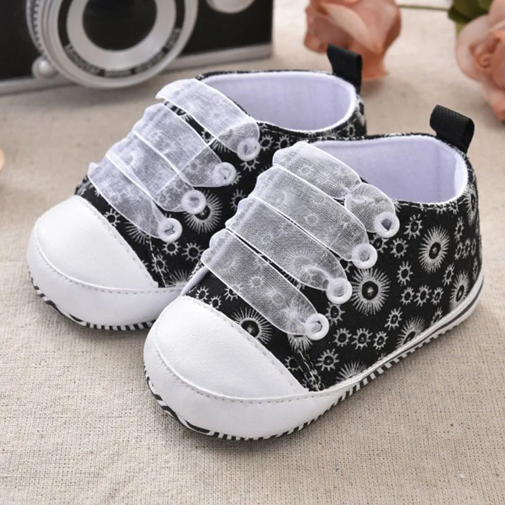 Бандаж с принтом для маленьких девочек; парусиновая обувь для новорожденных; BTTF