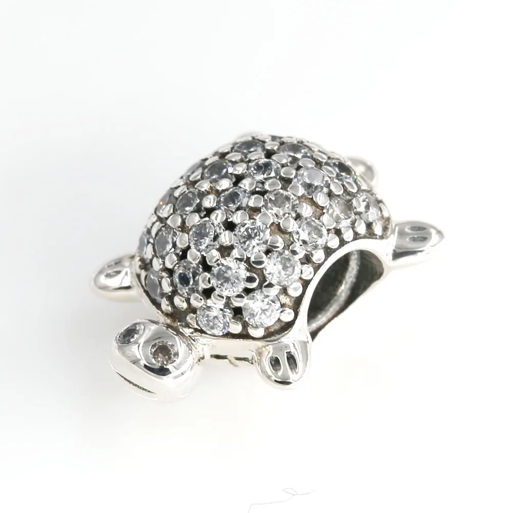 Charmily Authentic 925 Sterling Silver Sea Turtle Charm Fits for European Bracelets &amp Bangles DIY Jewelry | Украшения и