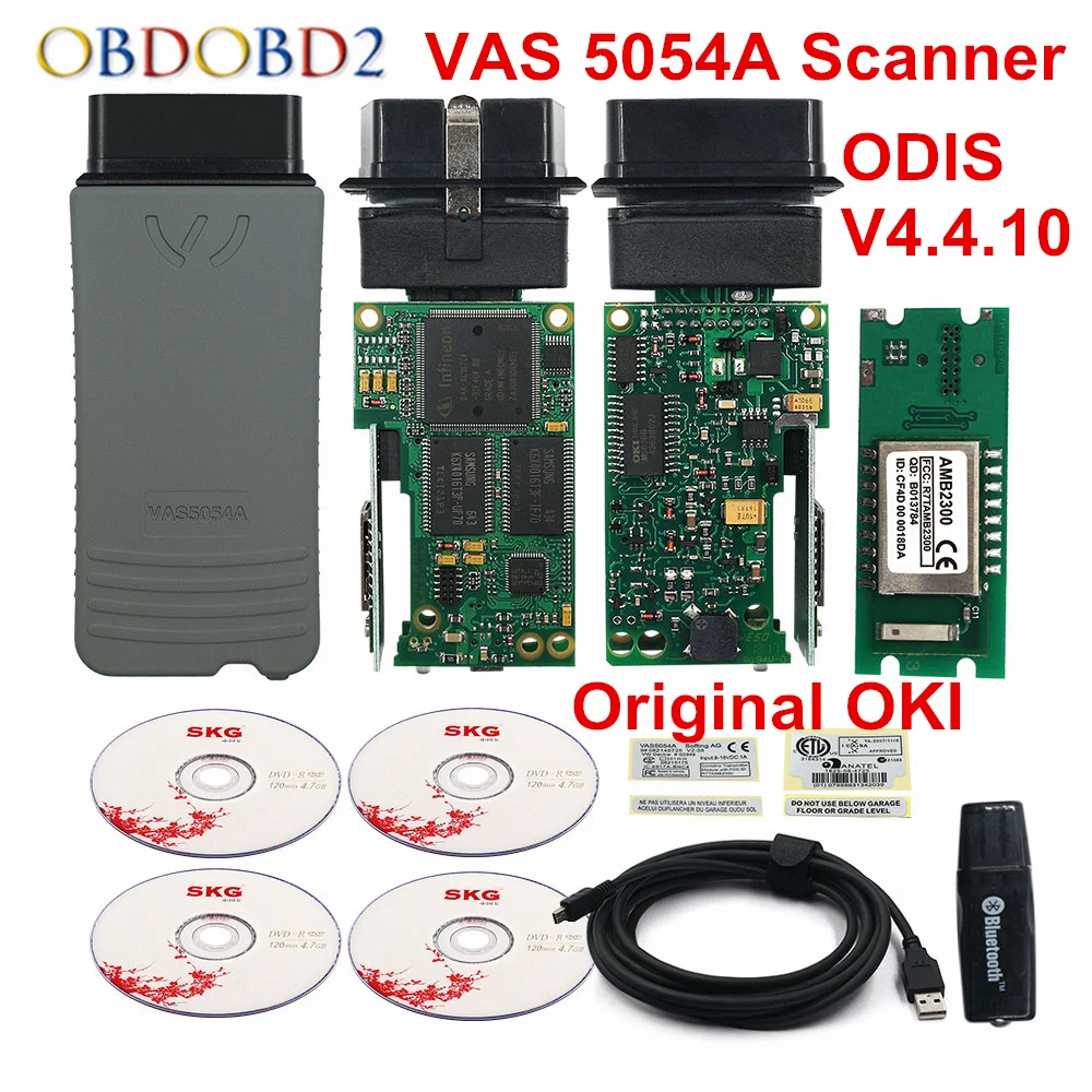 

Bluetooth VAS5054A OKI Diagnostic Tool ODIS V4.4.10 VAS 5054 Full Chip Scanner Update of ODIS V4.3.3 Support VAG VAS Series Car