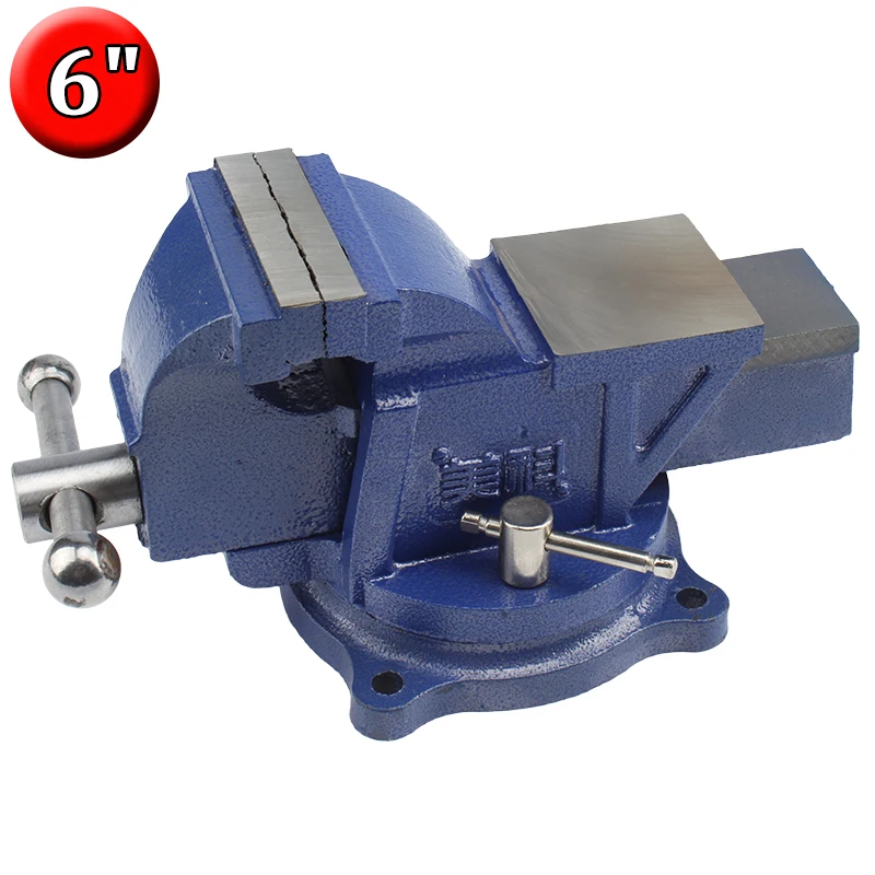 6 Inch Swivel Bench Vise for Woodworking Metal Work Assembly Repair (Mounting Screws Included