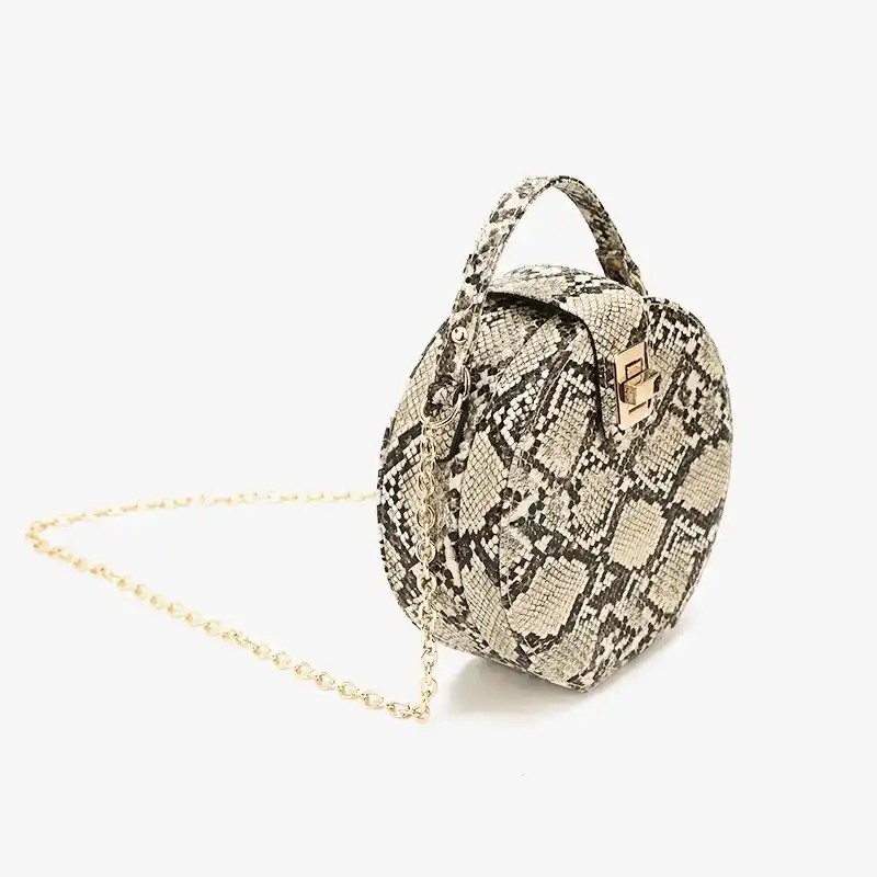 snake print sling bag