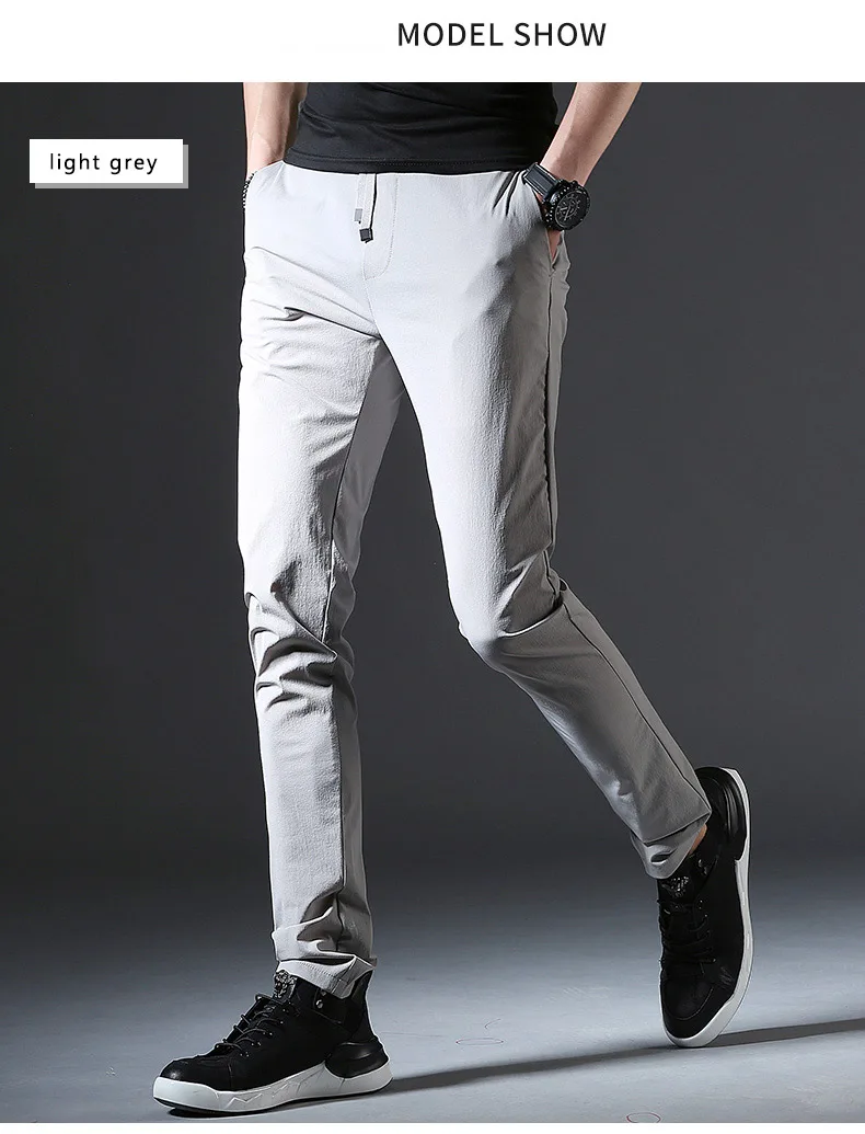 2019 осень лето корейский брюки Для мужчин модные штаны для пробежек в повседневном стиле Для мужчин тонкий стрейч мужские шаровары Spodnie Dresowe