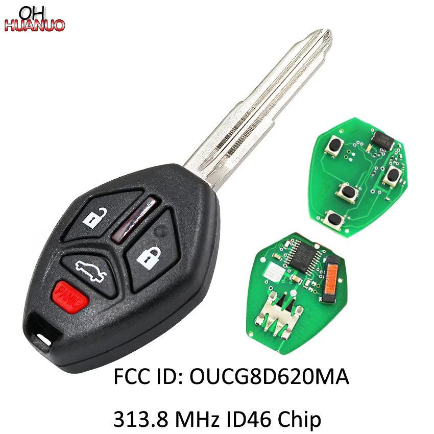 4 кнопки дистанционного брелока 3+ 1 кнопка для Mitsubishi Eclipse Galant 2006-2007 313,8 МГц FCCID: OUCG8D-620M-A