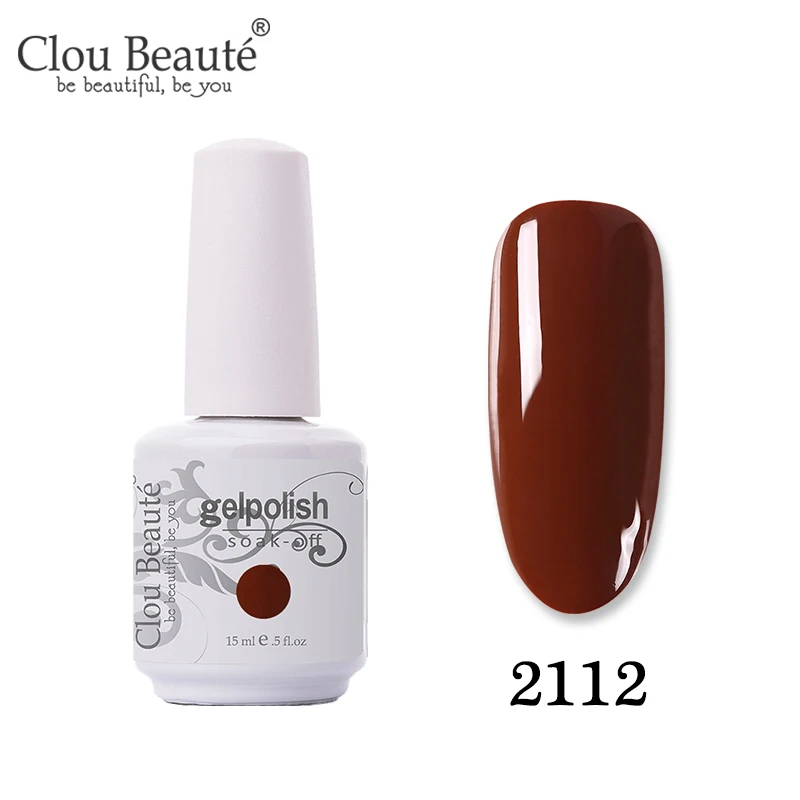 Clou Beaute лак для ногтей УФ-Гель-лак для ногтей для маникюра полуперманентный лак Гибридный гвоздь впитывающий Гель-лак для ногтей - Цвет: 2112