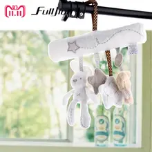 Fulljion Baby Rattle Rabbit Toys Music Doll Bed Bell For Stroller Infant Multifunctional Hand Bell Plush