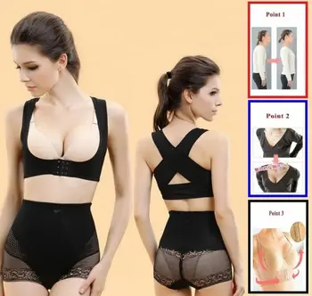 

New Ladies Posture Corrector Spine Bra Belt Back Breast Support Correct Brace for Women Fitness Chest Support Brace Dropshipping