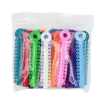 

Orthodontic Elastomeric Ligature Ties O-rings Silicone O-rings Braces Rubber Bands Multi-color