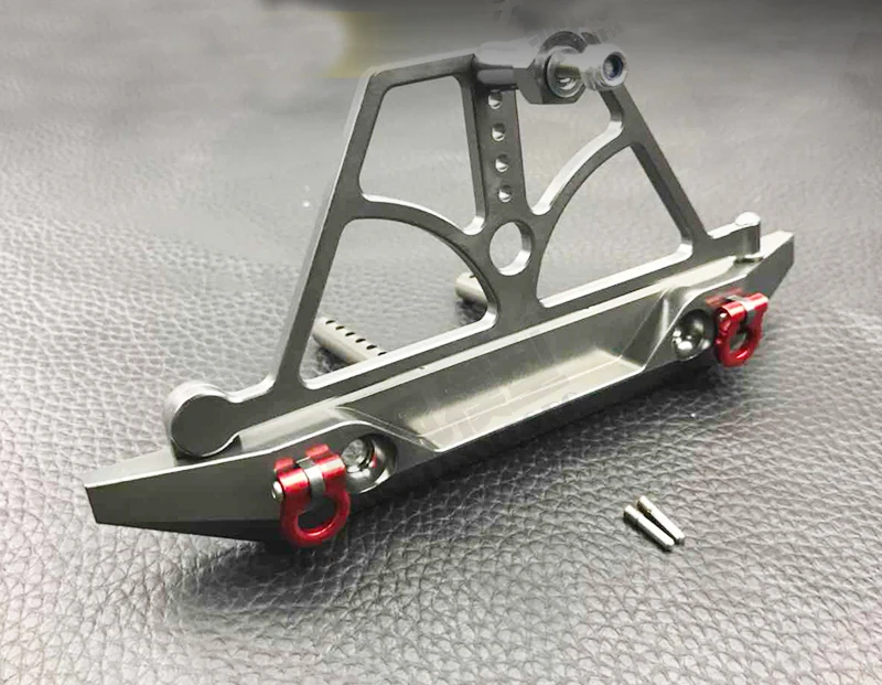 

1PC 1:10 Climbing Car Front/Rear Bumper Metal Anti Collision Damper Spare Tire Bracket for Axial SCX10 90046 RC Car Modification