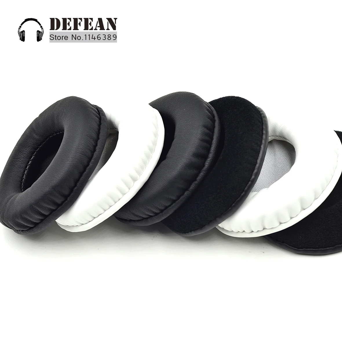 Foam Replacement Cushioned Leather Ear Pads For JVC HA W100RF Headphone