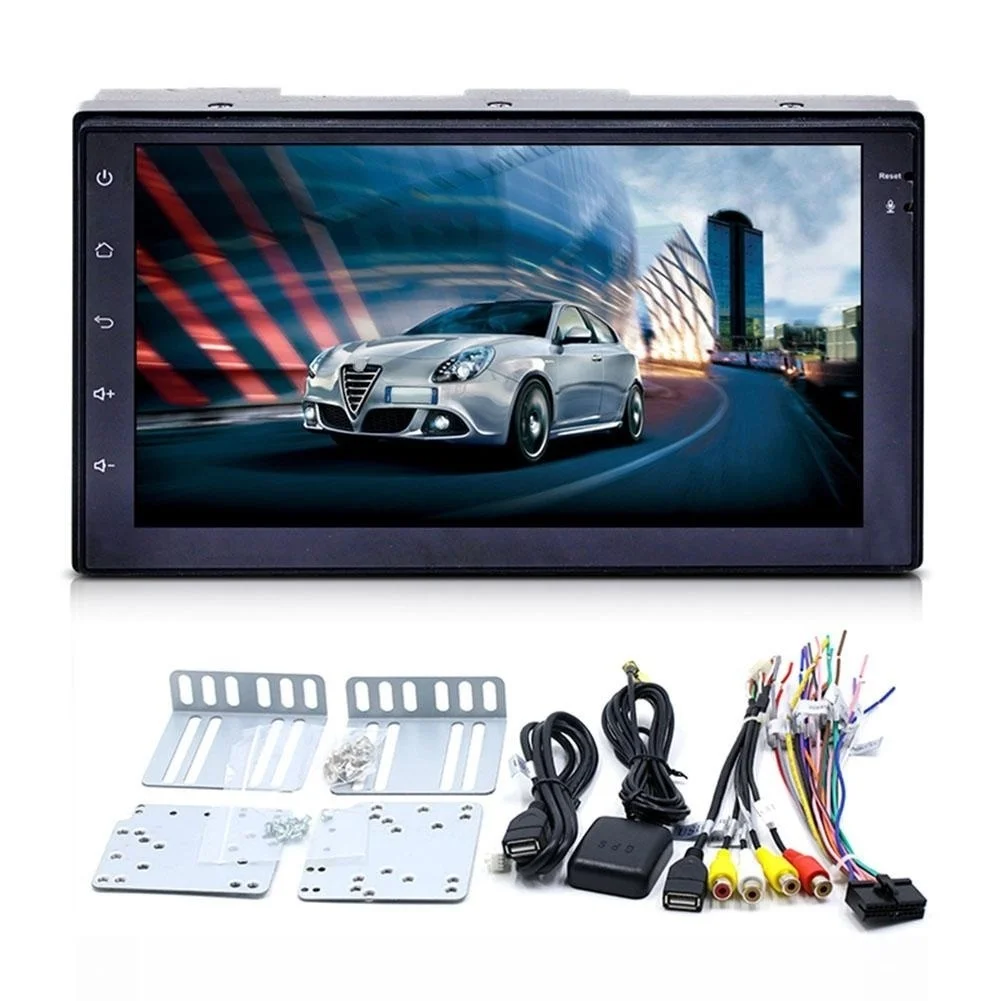 Android 6,0 " двойной 2Din автомобильный Радио Стерео MP5 плеер gps Nav OBD BT 3g WiFi FM+ камера