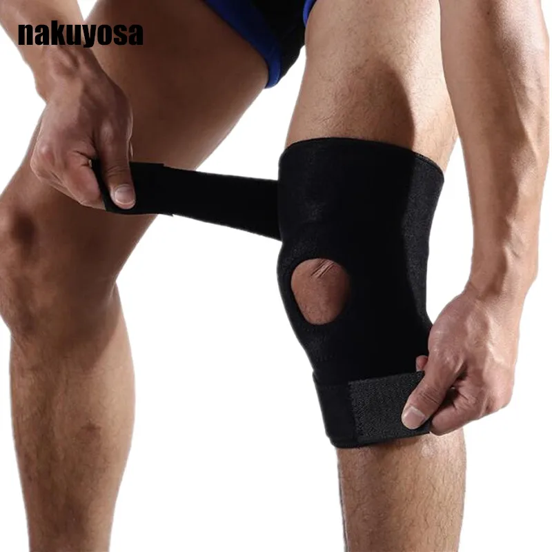 

1PCS Adjustable Hinged Wraparound Knee Brace Patella Compression Knee Supports Kneepad Relief for Football Basketball