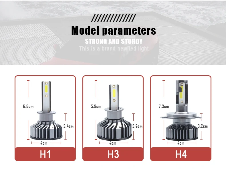 PAMPSEE мини Canbus лампада H4 H7 светодиодный автомобилей головной светильник 12V 8000LM 6500K лампа H3 H1 9005 HB3 9006 HB4 H8 H11 светильник лампочка