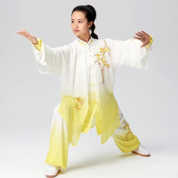 

Tai chi clothing Martial arts suit taiji performance outfit wushu uniform embroidery for women men children kids girl boy adults