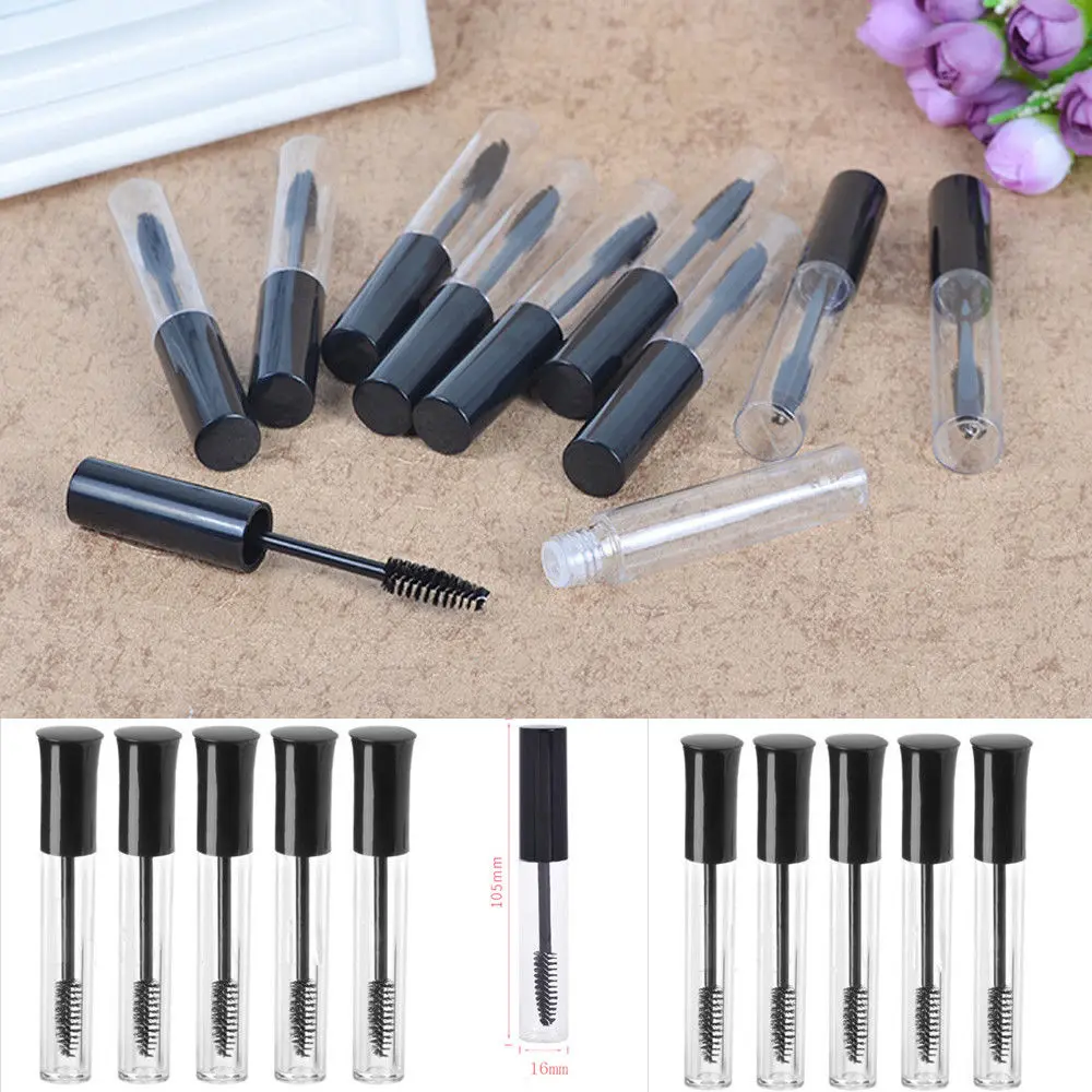 

Vogue Empty Black Eyelash Tube Mascara Cream Vial/Container 5x 10mL Fashionable