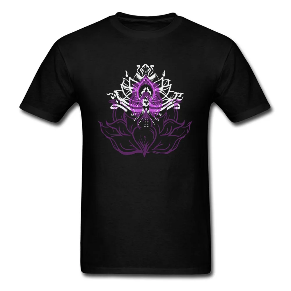Anjali Lotus 2018 Discount Man T-Shirt Round Neck Short Sleeve Cotton Fabric Tops & Tees Unique Tops Tees Top Quality Anjali Lotus black