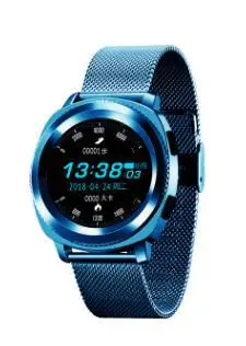 IP68 Водонепроницаемый Bluetooth Вызов сна монитор Смарт часы Smartwatch L2 Montres кардио бег спортивные часы сердечного ритма - Цвет: BLUE