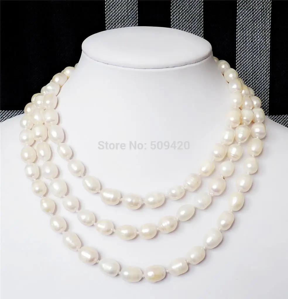 

~~ Free Shipping >>GENUINE 11-13mm AAA White Baroque Natural South Sea Pearl Necklace 49