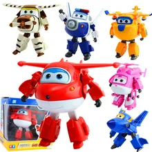 

13Style Big 15cm Super Wings Deformation Airplane Robot Transformation ABS Action model Figures Toys for kids christmas Gifts