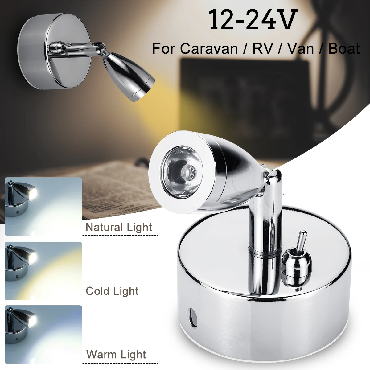 Buy 12 24V Adjustable 180 Rotate LED Spotlight Home