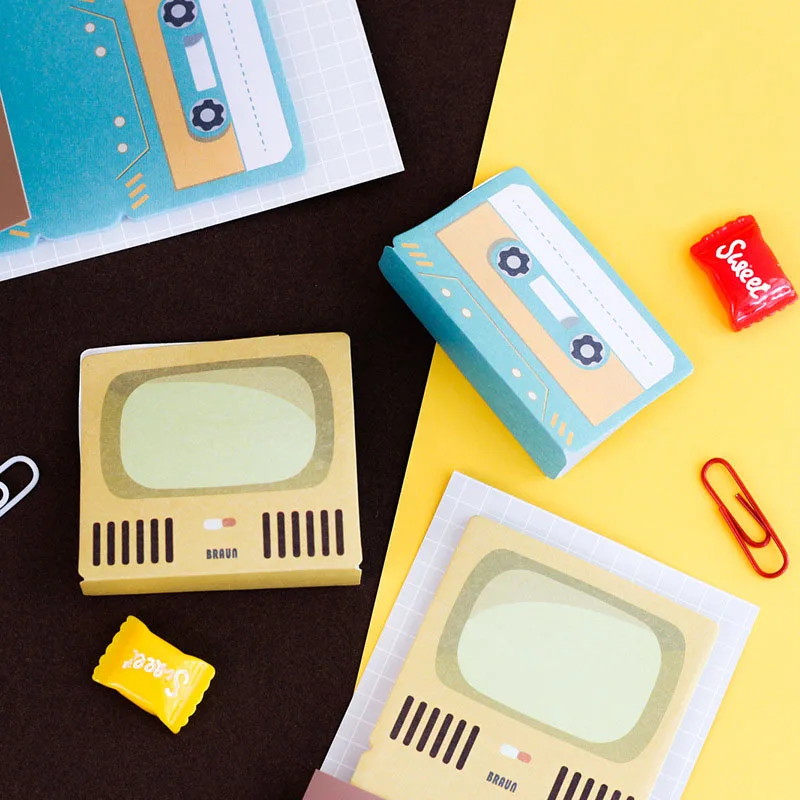 

30pcs/pack Kawaii Cute Semi-stereo Memo Pad Self-Adhesive Decoration Kawaii Planner Stickers Post It School Office Supplies