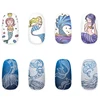 MISSGUOGUO Nail Stamping Plates Template Mermaid Fish Patterns DIY Nail Designs Stamping Polish Manicure Stamper Plate 2