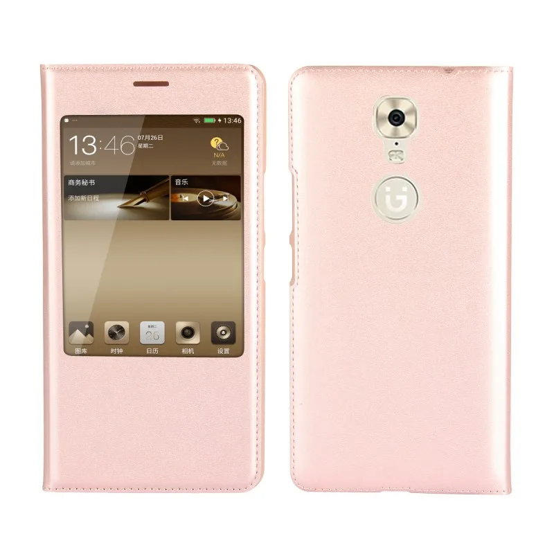 Window View Wallet Cases For Gionee M6 Plus M 6 Leather Case Cover Etui Hoesje Coque Fundas Capinha Para Carcasa Capa (7)