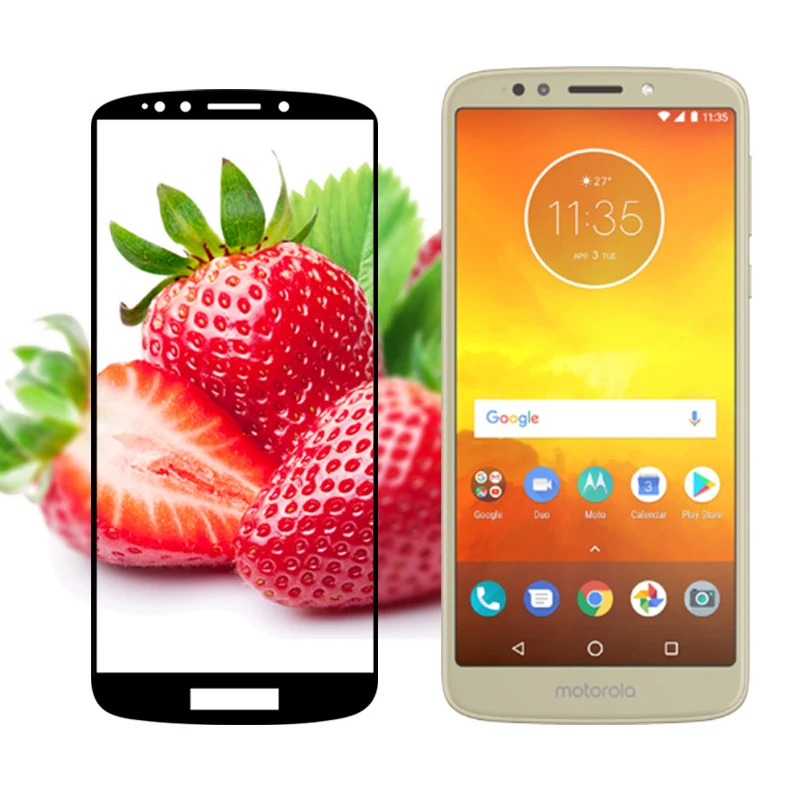 2 шт. полное покрытие закаленное стекло для Motorola Moto E5 Play GO Защитная пленка
