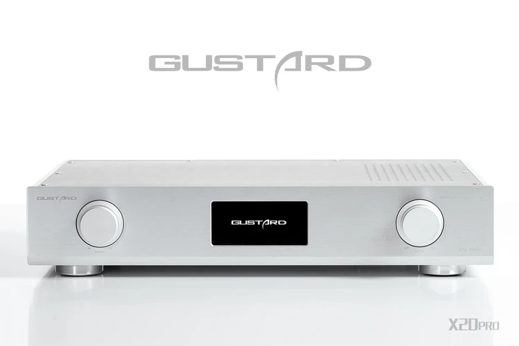 GUSTARD DAC-X20pro HiFi Dual ES9028 PRO + XMOS U8 USB DAC Decoder Support DSD DOP 32BIT-384KHz smsl sanskrit pro 32bit 384khz dsd no bluetooth 4 0 usb coaxial optial dac asynchronous professional decoder dsd hard solution