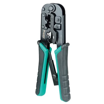 

4P/6P/8P telecom crimping tool (190mm) plastic steel cable network crystal head crimping pliers CP-376TR