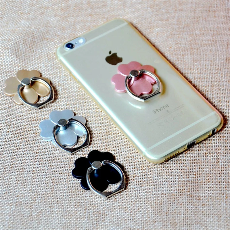 

TJHSZKL 360 degree universal metal mobile phone holder bracket flower pattern smart phone holder for all mobile phones