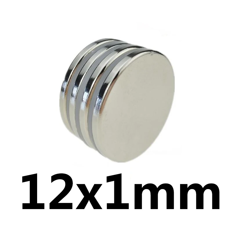 

20pcs 12*1mm Super Powerful Strong Bulk Small Round NdFeB Neodymium Disc Magnets Dia 12mm x 1mm N35 Rare Earth NdFeB Magnet 12x1