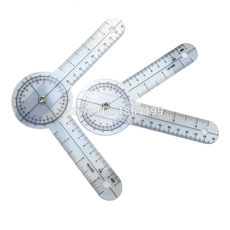 

6" 150mm Goniometer Angle Medical Ruler Plastic PVC protractor