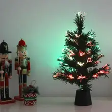 Большая Акция 40 см волокно Рождественская елка светлый цвет сменная Рождественская елка Декор домашний дом аксессуары для сада