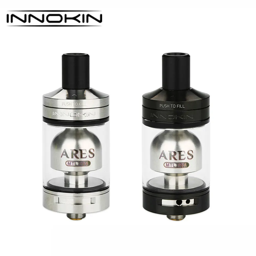 Original Innokin Ares MTL RTA Tank 5ml/2ml Atomizer with Slide Top Filling Design & Drop-in Coil Sky Build Deck E-cig Vape Tank Original Innokin Ares MTL RTA Tank 5ml/2ml Atomizer with Slide Top Filling Design & Drop-in Coil Sky Build Deck E-cig Vape Tank