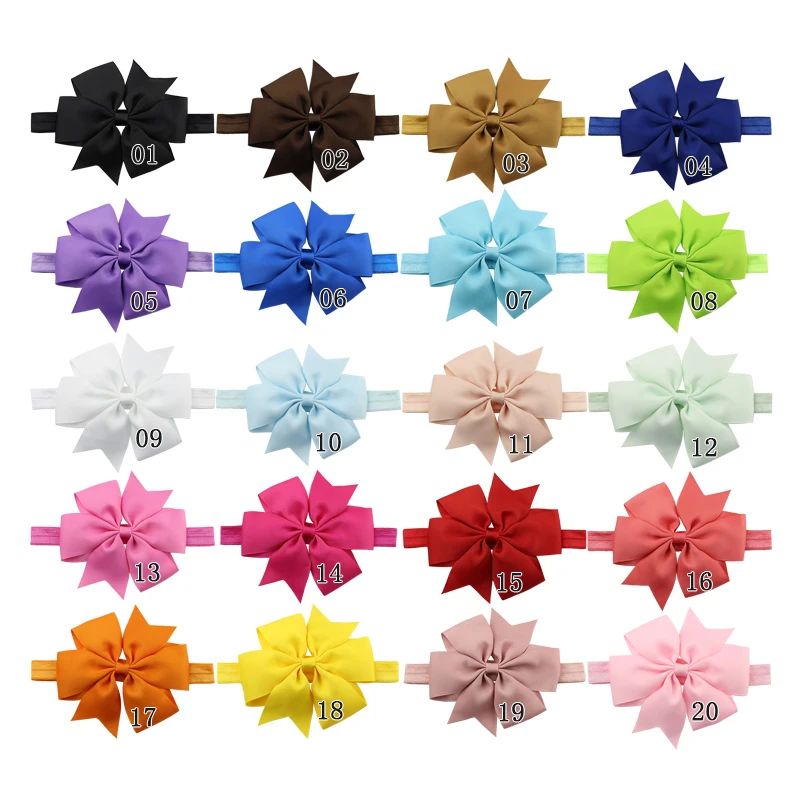 Newborn Bebe Girl Headband Bowknot Hair Band Hairband Elastic Bowknot Photography Dots Hair Band For Girl Children Hair Accessories (5)