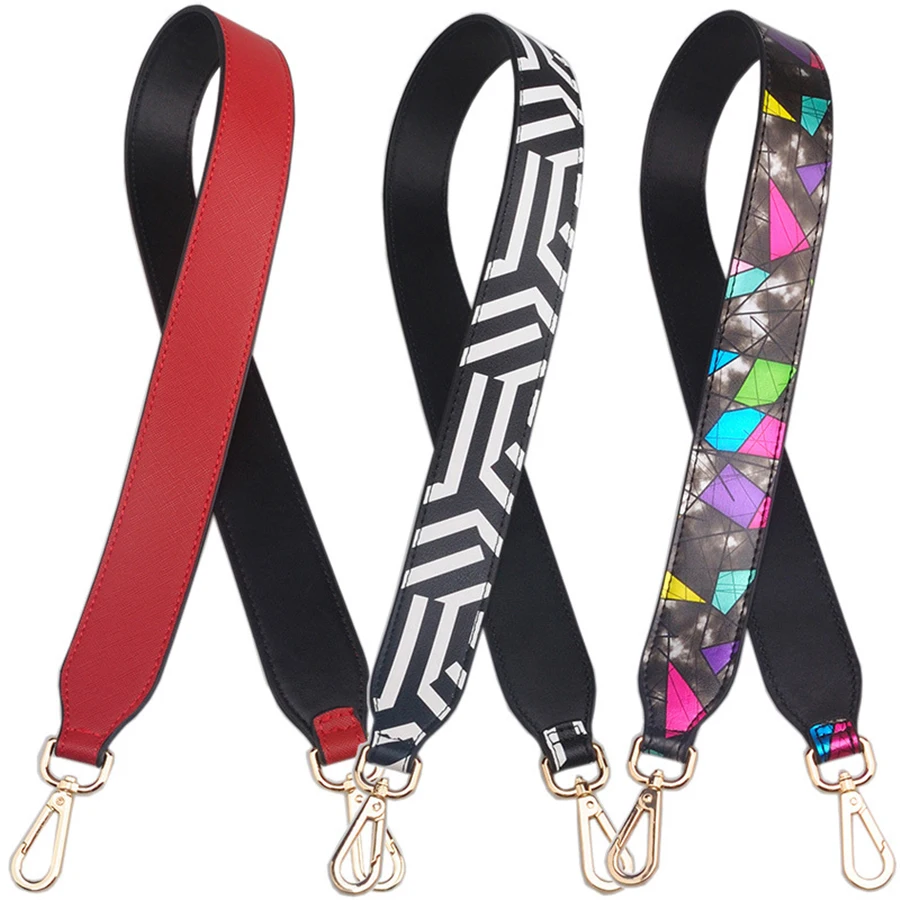 

Fashion Wide Shoulder Straps Leather for Bag Strap Women Shoulder Belt Black Female Handle Handbag Strap Bag Accessories Belts