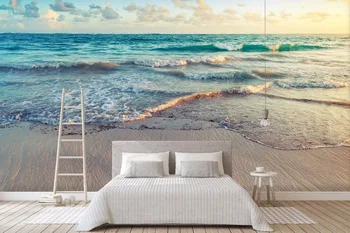 

[Self-Adhesive] 3D Beach Sunset Surf 6 Wall Paper mural Wall Print Decal Wall Murals