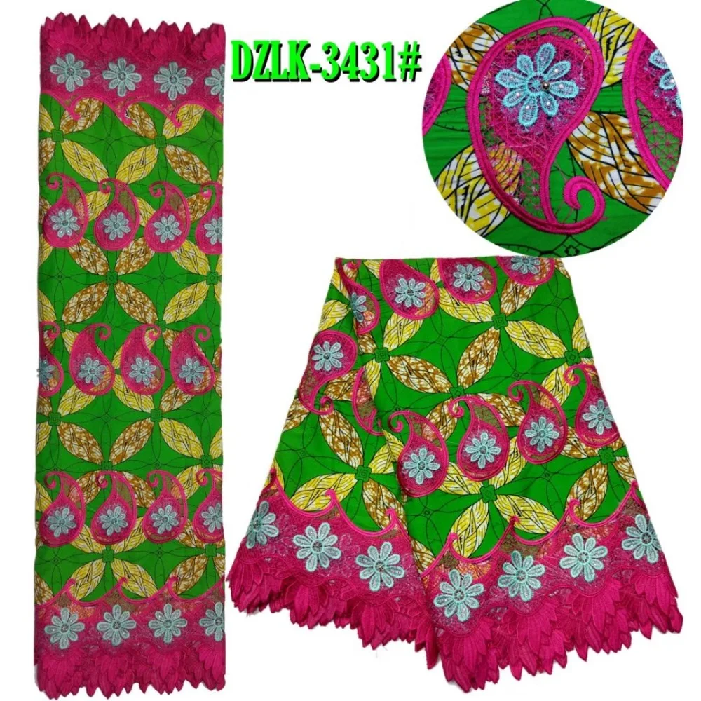 

Hot sale african cord lace fabric with wax high quality latest african laces 2019 nigerian lace fabrics for dress(SMT-4-19