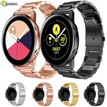 Gear S3 Frontier ремешок для часов samsung Galaxy watch active 46 мм 42 мм 22 мм 20 мм ремешок для часов из нержавеющей стали amazfit bip ремешки
