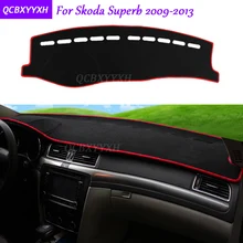 For Skoda Superb 2009-2013 Dashboard Mat Protective Interior Photophobism Pad Shade Cushion Car Styling Auto Accessories