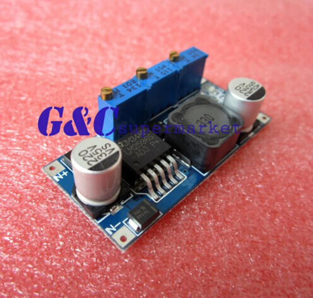 

1PCS DC-DC LM2596 Step-down Adjustable Power Supply Module CC-CV LED Driver