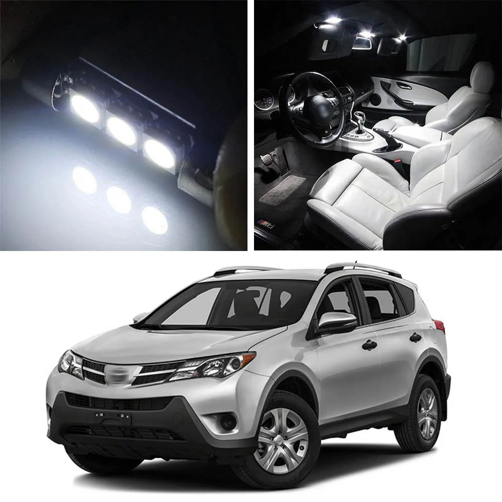 

Canbus LED Lamp Interior Map Dome Trunk Plate Light Bulbs For Toyota RAV4 2013-19