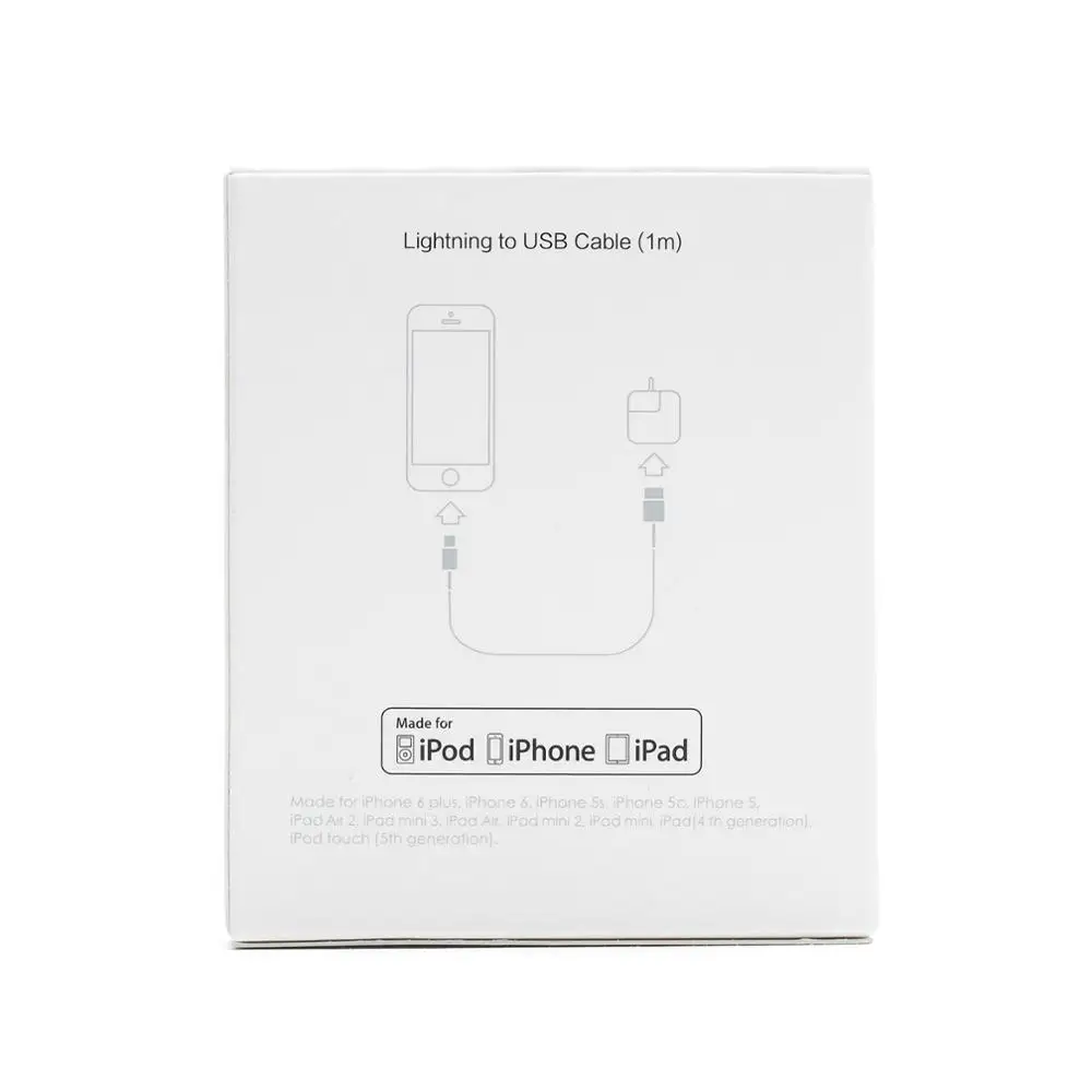 Xiaomi USB кабель MFI для iPhone 5 5S 6 6S 7 8 Plus X XS Max XR Быстрая зарядка 1 м usb кабель для синхронизации данных с коробкой