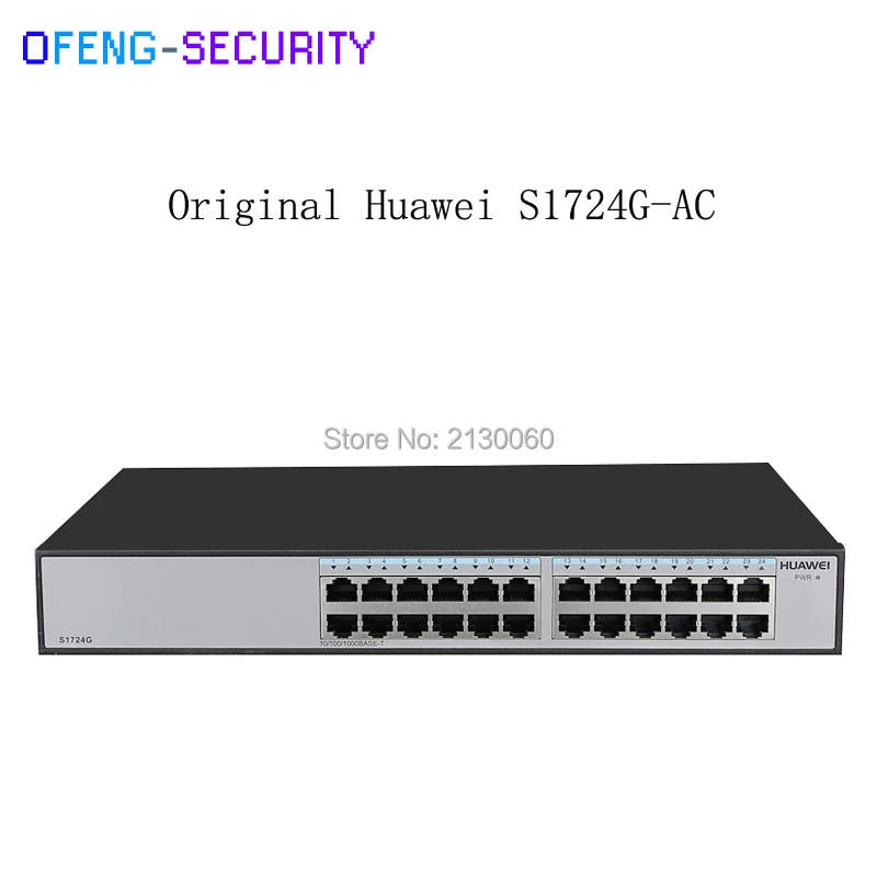 

Original Hua wei switch 24 Ethernet 10/100/1000 ports fiber AC power Network Switch S1724G-AC